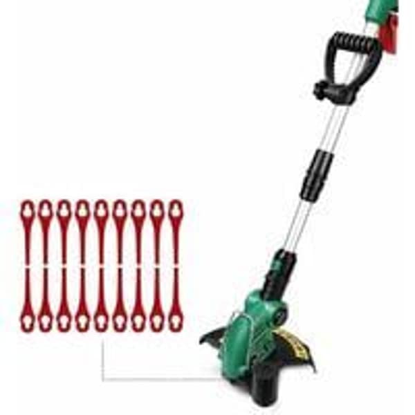 Pakke med 100 plasttrimmerblader for utskifting. KLB