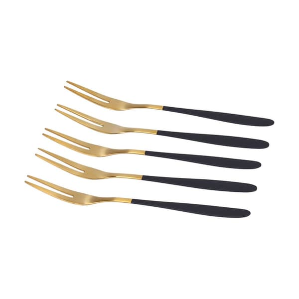5PCS Fruktgaffel i Rustfritt Stål Dessertgaffel Mini Mat KLB