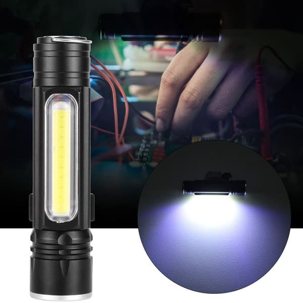 Mini LED-taskulamppu, vedenpitävä, 4 tilaa, zoomaava taskulamppu KLB