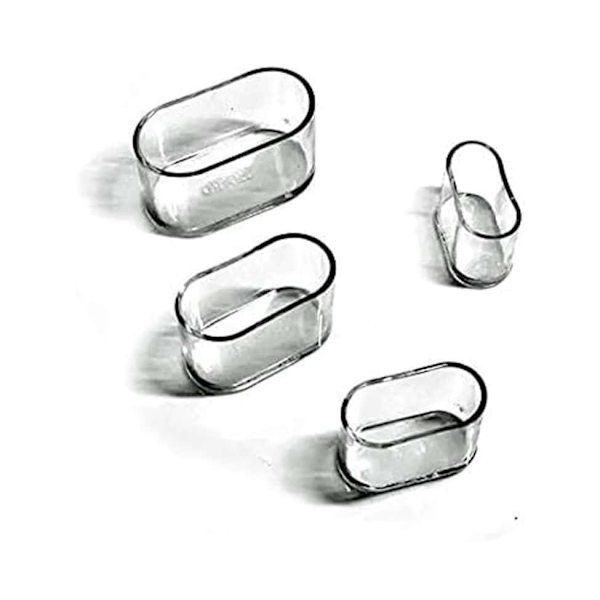 Soikeat tuolinjalkojen suojukset Silikoniset huonekalujalkojen suojat Pöydän suojat Lattian naarmuilta 8-24 kpl-Läpinäkyvä/24 kpl_15X30Mm-