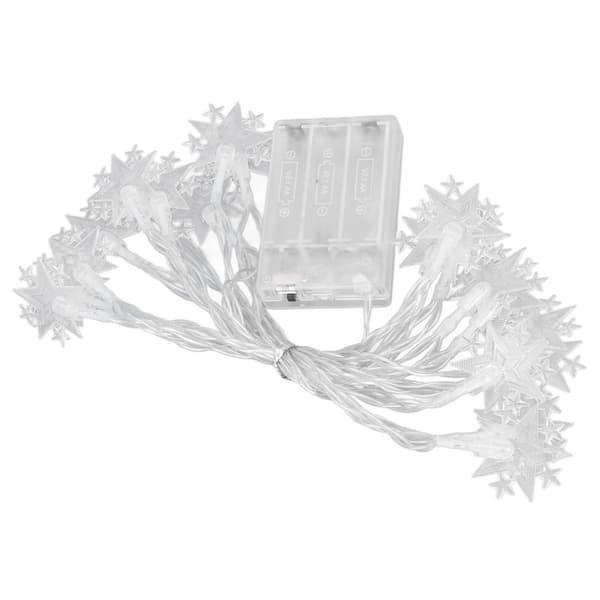 LED-ljusslinga, 20 LED-lampor, ca 3,28 m lång, stjärndesign KLB