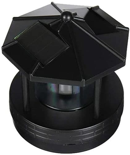 Solcelled LED Roterende Fyrtårnslys Havehave Græsplæne Lampe Belysning Til