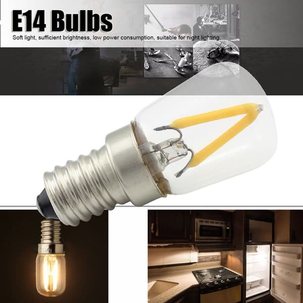 E14 Kort Filament Mini E14 LED-pære 1,5W AC 230V for KLB