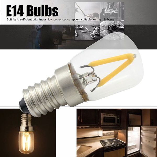 E14 Kort Glødetråd Mini E14 LED Pære 1,5W AC 230V til KLB