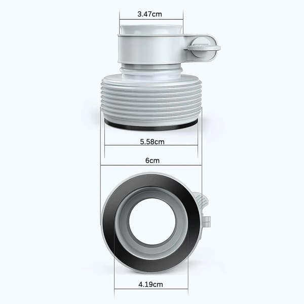 Slangadapter för pool, slangadapter med gänga, poolslang