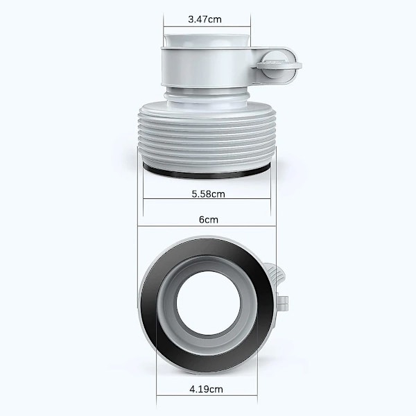 Slange adapter poolslange adapter med gevind, poolslange