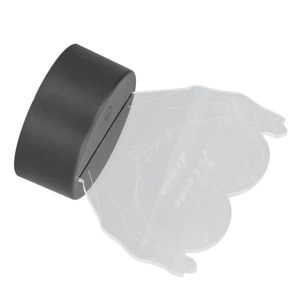 3D-bordlampe hånd- og hjerteform LED-nattlys 7 farger KLB
