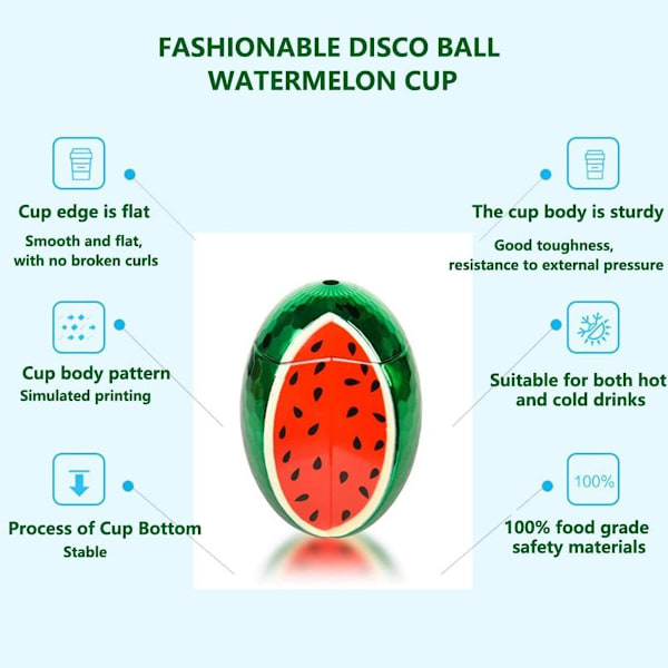 2-delers vannmelonformet Moscow Mule-krus Cocktail Kobber 25oz Kaffe KLB