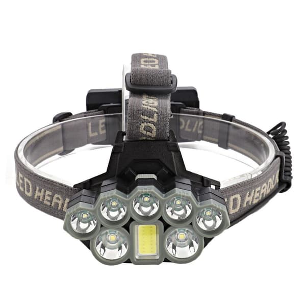 USB-lataus, 8 LED-ajovaloa, ulkovalaisin otsalamppu KLB