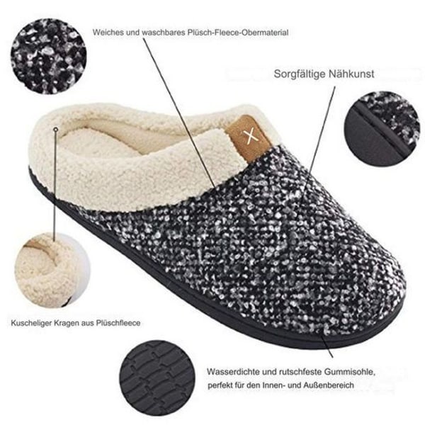 Clogs med Sherpa-manchet til kvinder, varme og bløde