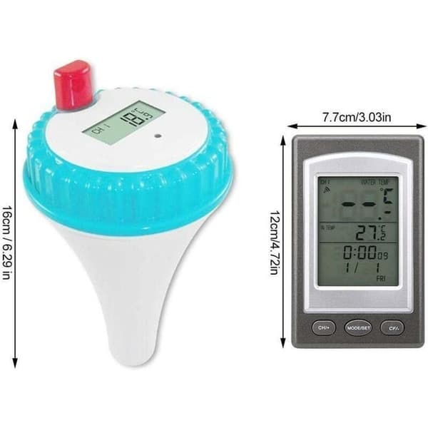 Trådløs termometer, trådløs digitalt svømmebassengtermometer, svømmetermometer