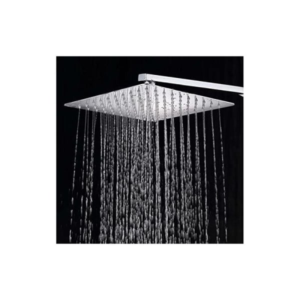 10 tommers/25 cm fast dusjhode, krom 304 rustfritt stål fast diffusor dusjhode, baderomstilbehør KLB