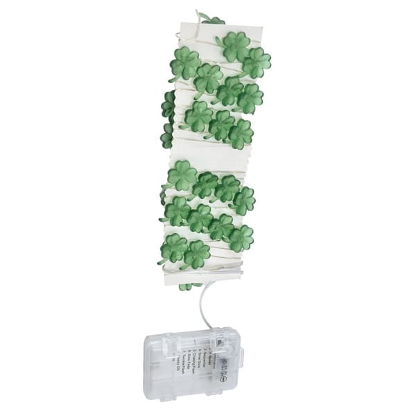 Heldige kløverformede 40 LED-lyskjeder, 3 meter dekorative lys KLB