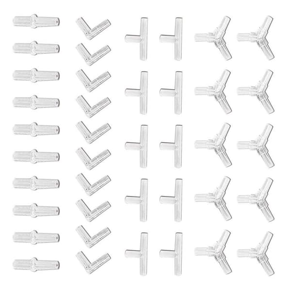 Akvarie Airline Slangeforbindelse Plast Inline Ventil, 40 Stykker KLB