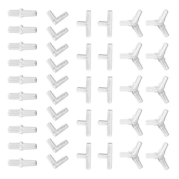 Akvarium Airline Slangekobling Plast Inline Ventil, 40 Stykker KLB