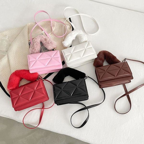 Messenger Bag Handväska Axelväska Liten Väska Diamantväska