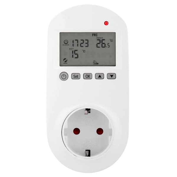 HY02TPR Trådløs digital varmetermostat til stikkontakter KLB