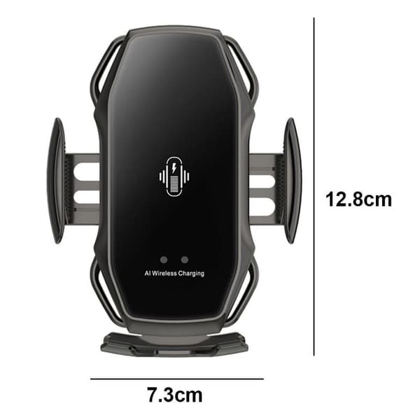 Monitoiminen langaton auton pidike infrapuna automaattinen musta