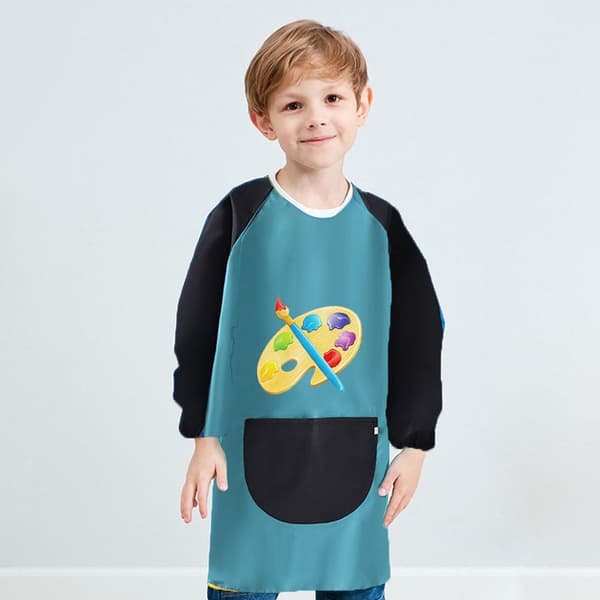 Barneforkle overdress, studiokunst klesdrakt stil for barn4