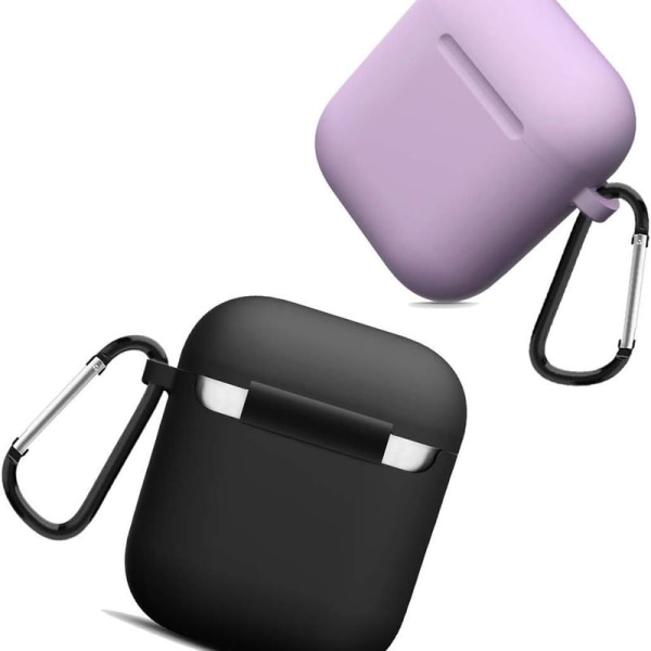 Airpods-kuoren suojakotelo on yhteensopiva mustan/violetin kanssa