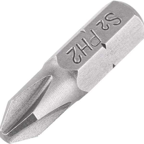 10 stk. magnetiske skruetrækkerbits 25 mm længde 6,35 mm længde KLB