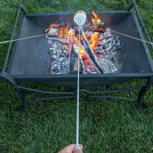 Teleskopiska grillspett för marshmallows och korv