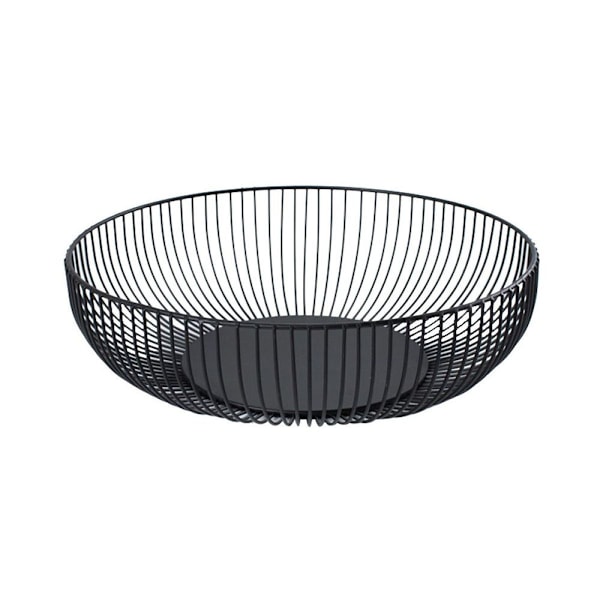 Frugt Skål Sort Metal Frugtkurv Sort Frugtkurv Metal Sort KLB