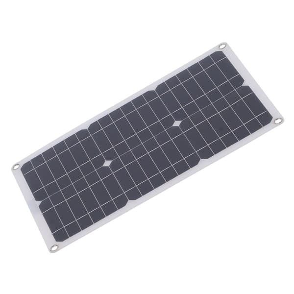 Fleksibelt 23W solcellepanelsett med dobbel USB og DC utganger KLB