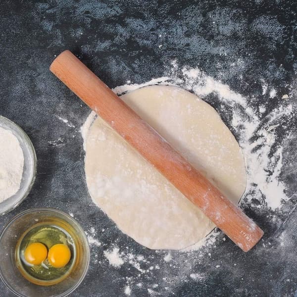 Rulle av tre for baking av non-stick brød, 50 cm