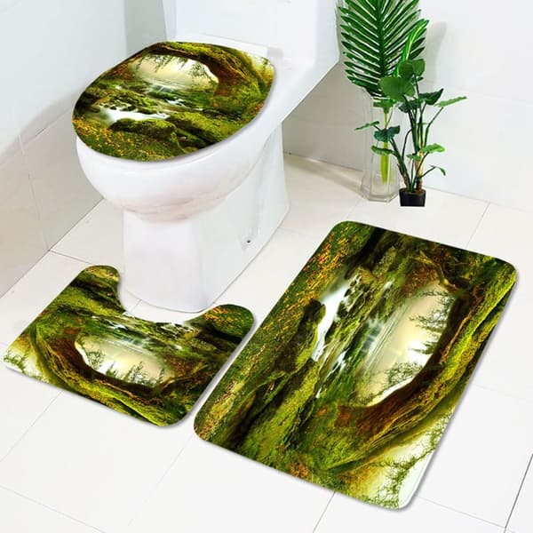 4-pack Forest Duschdraperi, Wonderland Art Duschdraperi Trädgård Uteplats