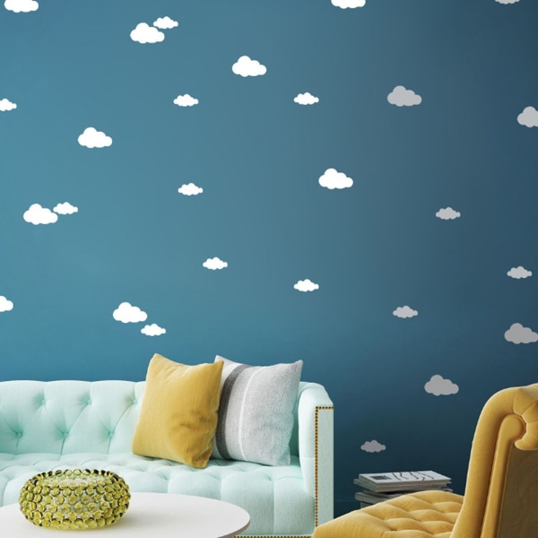 Cloud Wall Sticker Avtagbart DIY Large Sticker Selvklebende Bakgrunn for Home KLB
