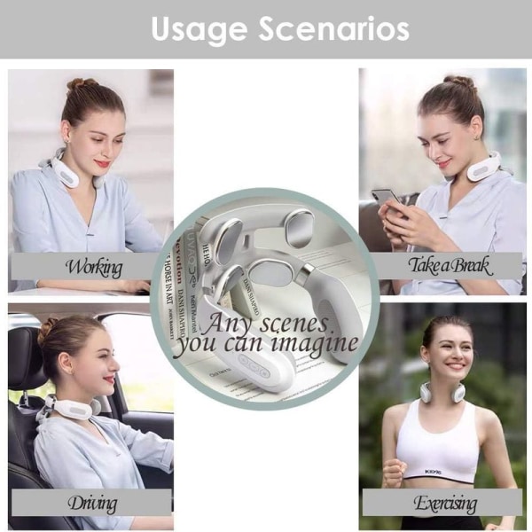 Värme Nackmassage Smart Trådlös Resevänlig