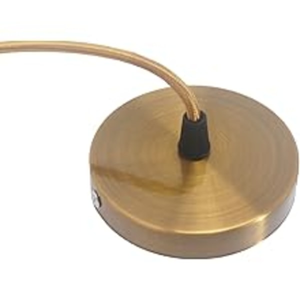 Riippuvalaisin Vintage Modern Industrial Style E27 Lamppupidike Sovitin 1M Pyöreä Punoksinen Kaapel-Antiikki Messinki(Pronssi)