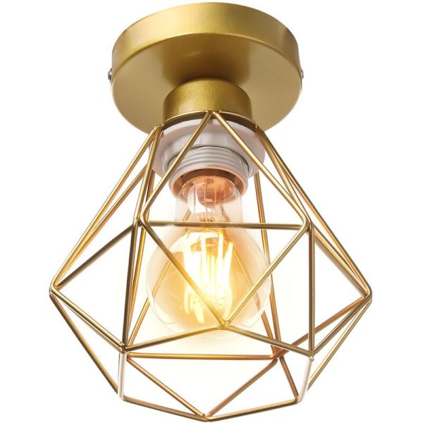 Led-kattovalaisin, IP54-vedenkestävä 12w ulkokattovalaisin, kultainen valo, ilman lamppua, 1 kpl KLB