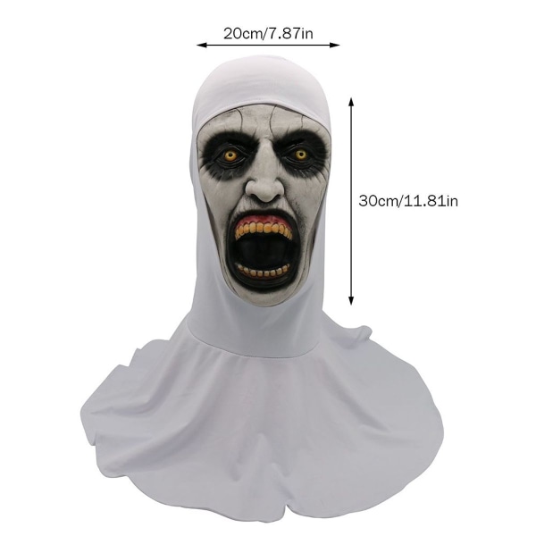 Halloween nonne horror maske cosplay skræmmende latex masker med KLB