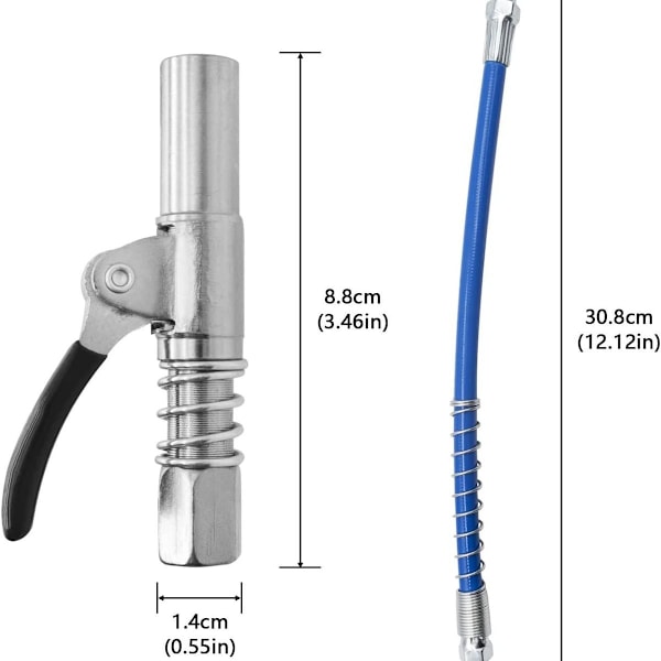 Slangkoppling för smörjpistol, G-koppling Original slangkoppling för smörjpistol, Easy Squeeze, högtryck