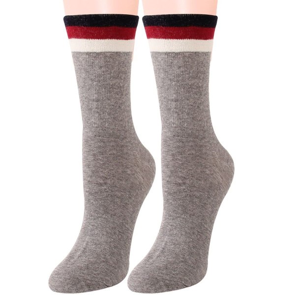 Herrstrumpor i varm ull för kallt väder, lämpliga för camping. Shallow Grey KLB