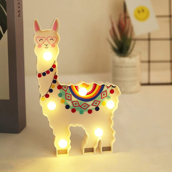 Nattlampa för hemträdgården Alpaca Lama LED-lampa lampor dekorativa KLB