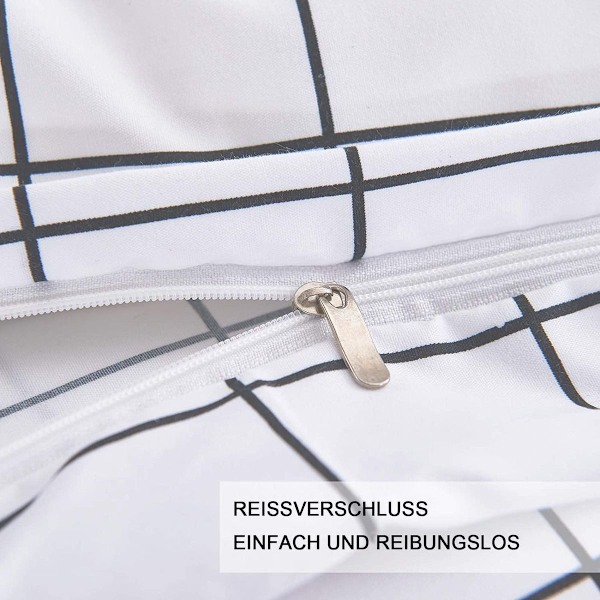 Rutiga sängkläder + 2 rutiga örngott mikrofiber påslakan KLB