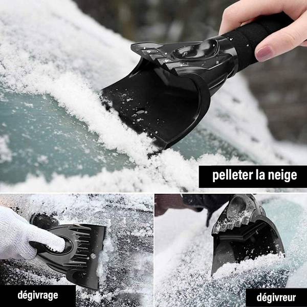 Robust isskraper med hanske - effektiv frostfjerner