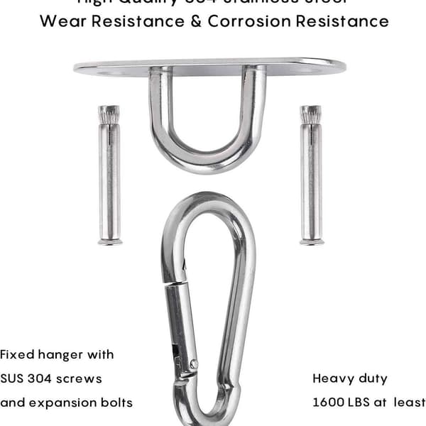 Heavy Duty Swing Hanger Spring Hook, Hængekøjesæt