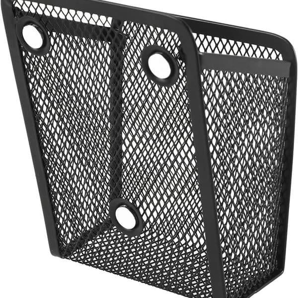 Magnetisk Penneholder 2 Rum Mesh Rustfrit Stål Rektangulær Penneholder Pakke med 2 KLB