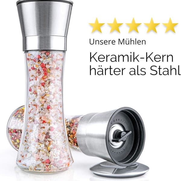 Salt- och pepparkvarnar, kvarnar-moderna salt- och pepparkvarnar