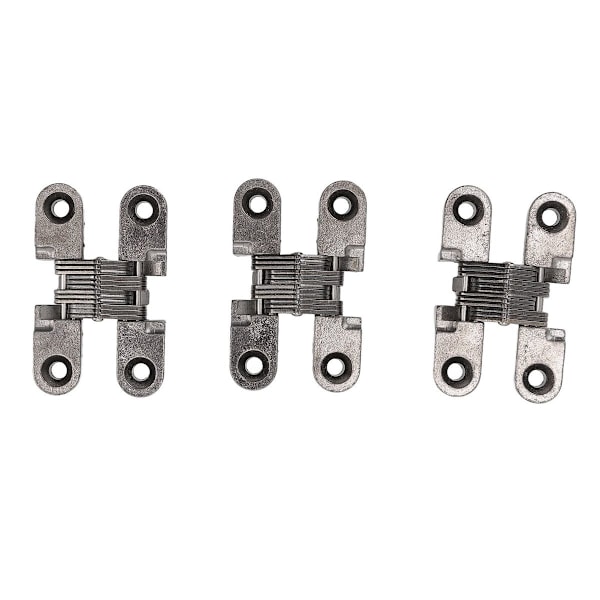 3 st 43 mm Mini osynliga dörrlås gångjärn 180 grader zink KLB