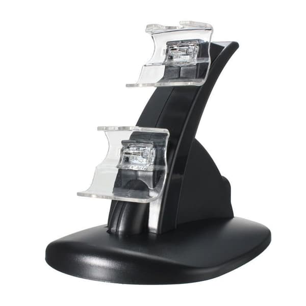 LED Dual Hurtiglading Dokkingstasjon Lader for Xbox One / Xbox One S