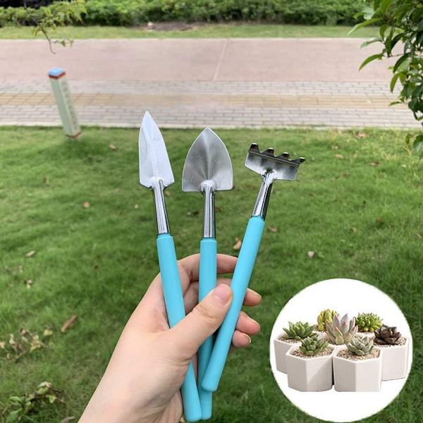 Mini Haveværktøjssæt, 6stk/sæt Mini Haveværktøj - Mini Rive, Spade