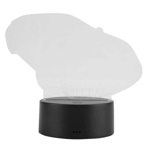 V USB 3D illusion visuel bil natlampe 7 farver touch KLB