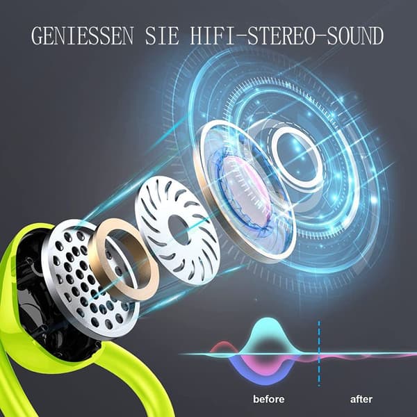 Dascert Bluetooth-hodetelefoner In-Ear-hodetelefoner Trådløse hodetelefoner