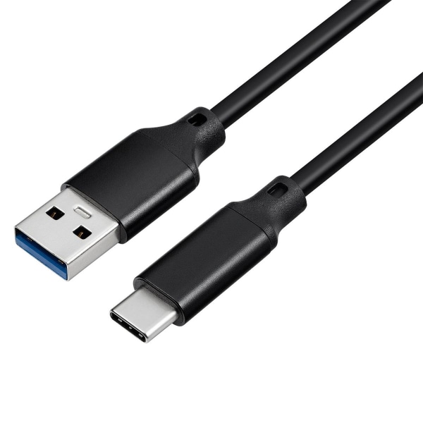 Hurtiglading kabel Type-C datakabel 10G 3A høy strøm svart