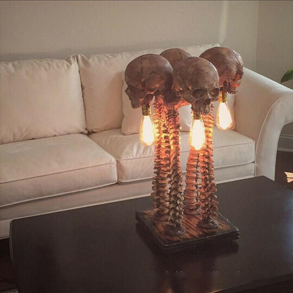 Skeletlampe Skelet Natlampe Halloween Industri KLB